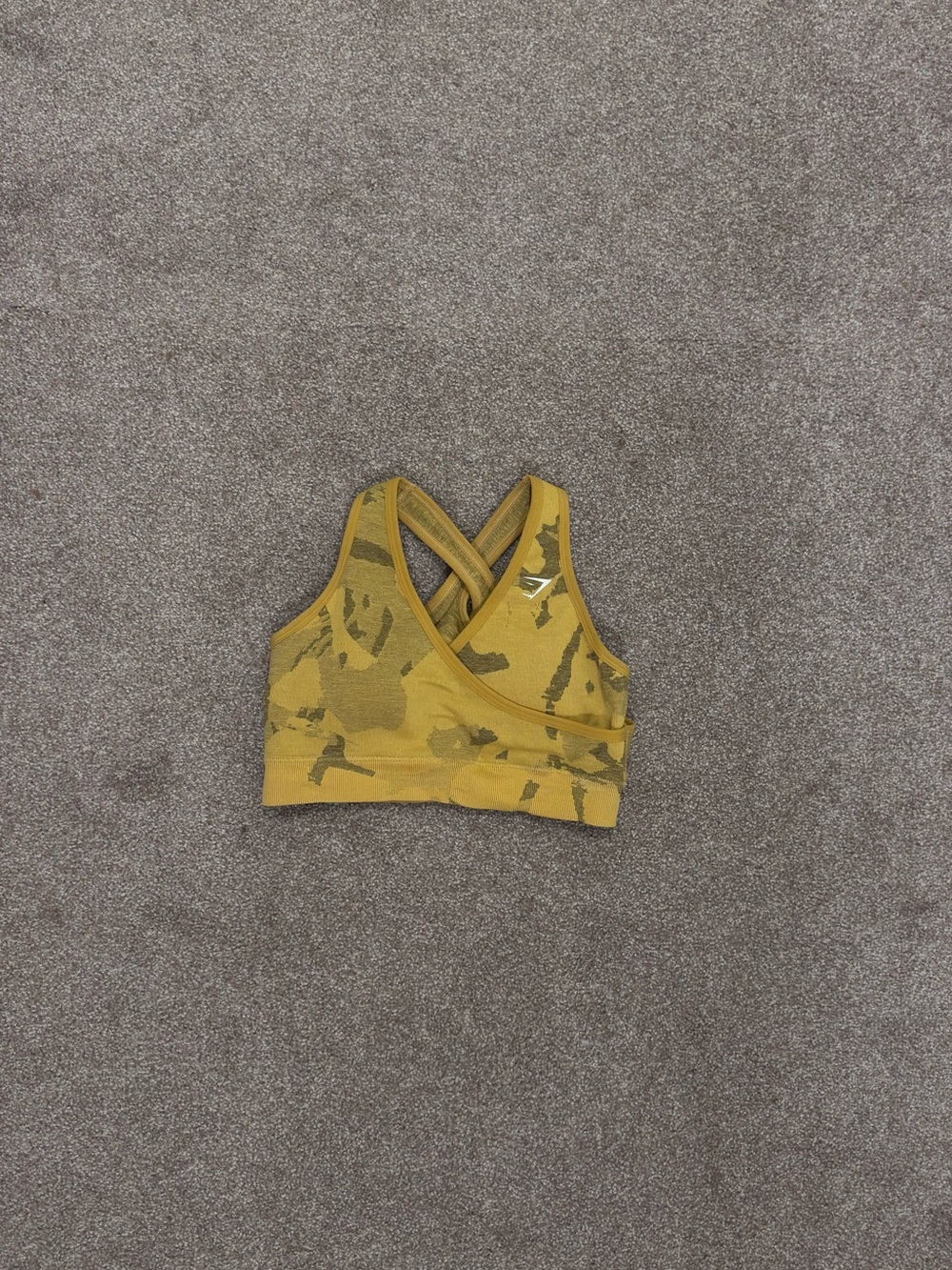 Gymshark Camo Seamless Cross-Back Sports Bra